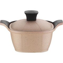 Kütahya Porselen Quadro 7 Parça Bej Döküm Tencere Seti