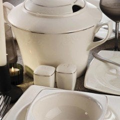 Kütahya Porselen Bone Mare Yemek Takımı 10745 Platin