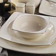 Kütahya Porselen Bone Mare Yemek Takımı 10745 Platin