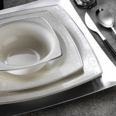 Kütahya Porselen Bone Mare Platin 10748 Yemek Takımı