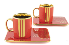 Mikasa Moor Scarlet 2'li Kahve Fincanı Seti 341831