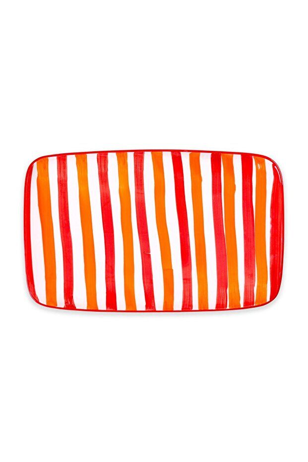 The Mia Sunum Tabağı Joy 33X21 CM Renkli  Dikdörtgen JOY0008