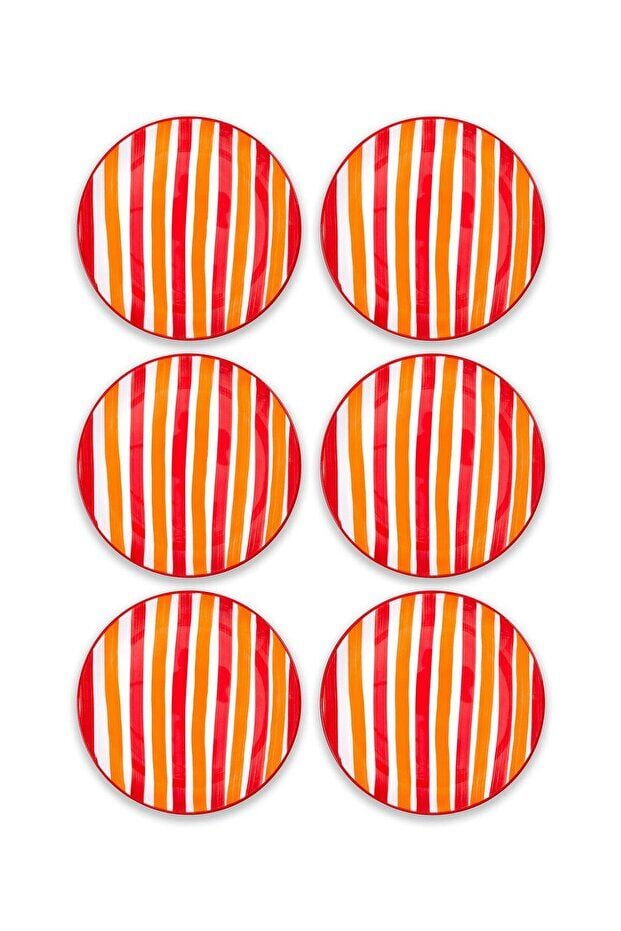 The Mia Pasta Tabağı 6 Lı Joy 19 Cm Renkli JOY0001