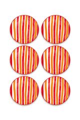 The Mia Pasta Tabağı 6 Lı Joy 19 Cm Renkli JOY0001