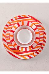 The Mia Servis Tabağı Joy 30 Cm Renkli JOY0003