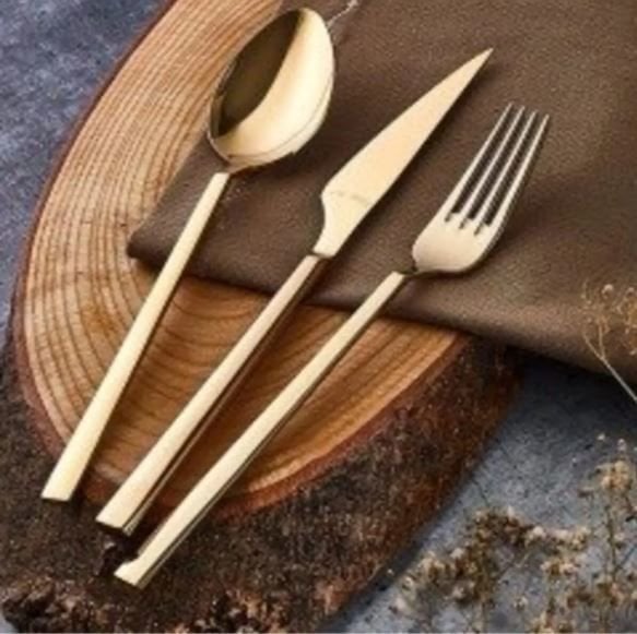 Aryıldız 84 Parça Vogue Gold Pvd Çatal Kaşık Bıçak Seti