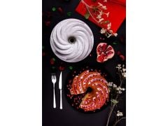 Taç Kek Kalıbı Döküm Rüzgar Gülü Beyaz 6542