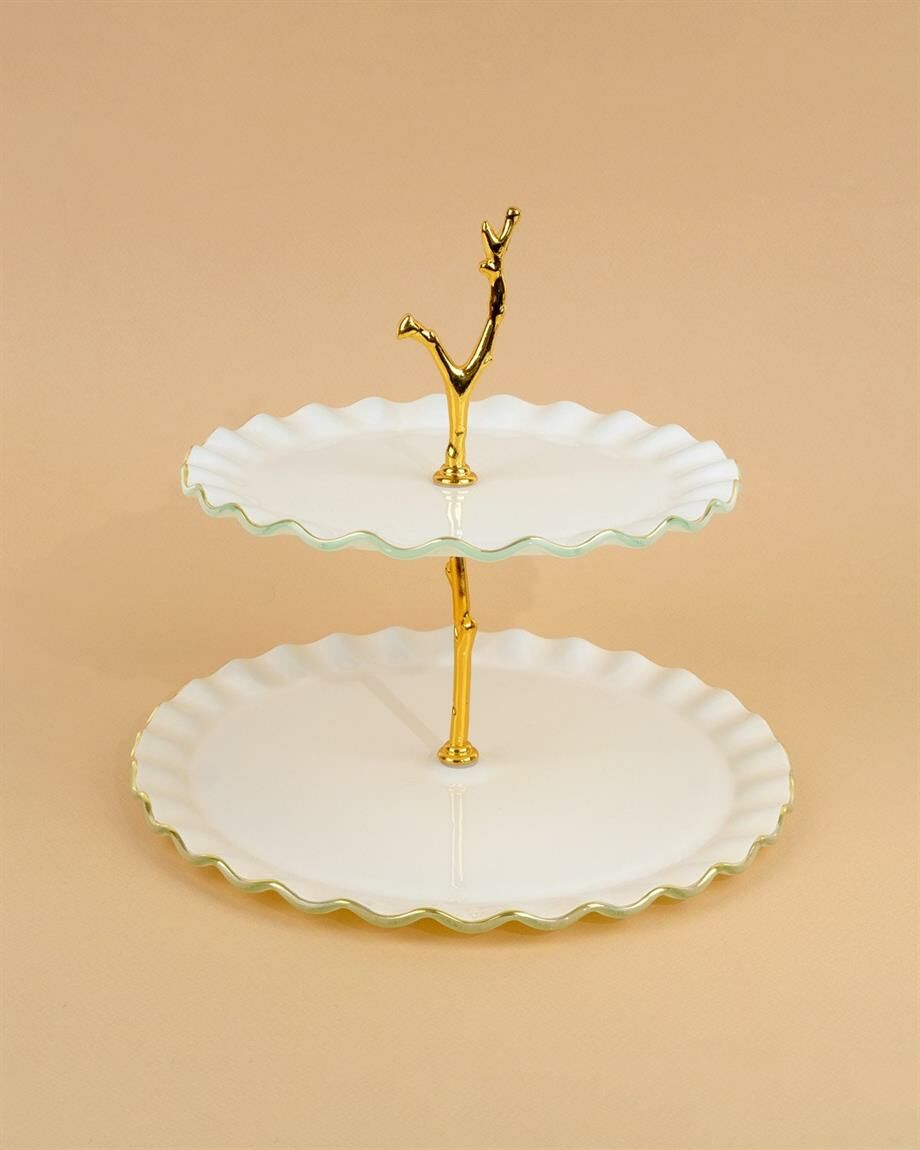 Glore Solid Krem Wavy Katlı Kurabiyelik 68853