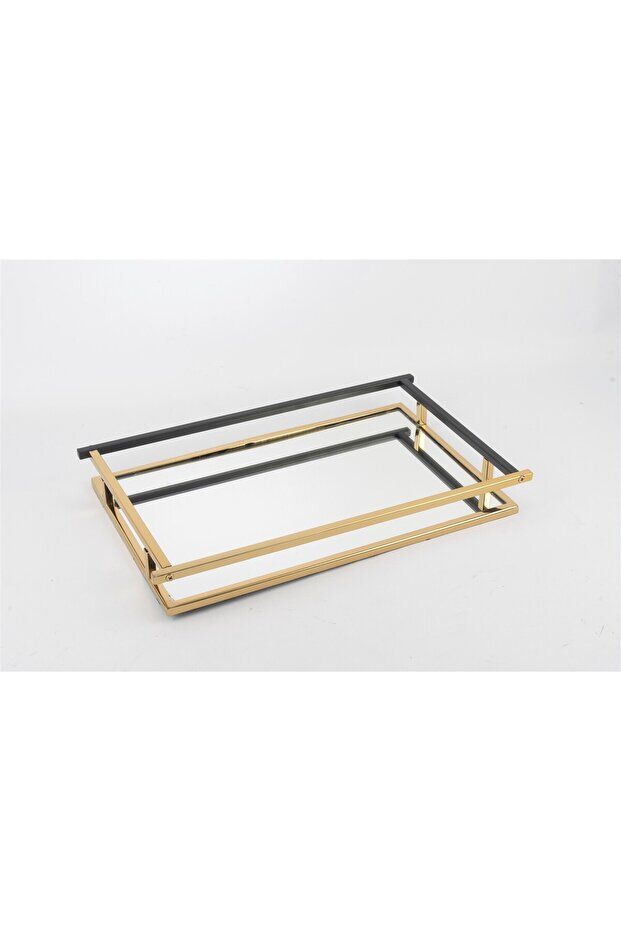 Mikasa Moor Aynalı Tepsi Gold Mat Siyah 43X26X5 Cm 113411
