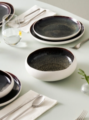 Karaca Streamline Galactic Stoneware 59 Parça 12 Kişilik Yemek Takımı Beyaz