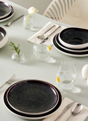 Karaca Streamline Galactic Stoneware 59 Parça 12 Kişilik Yemek Takımı Beyaz