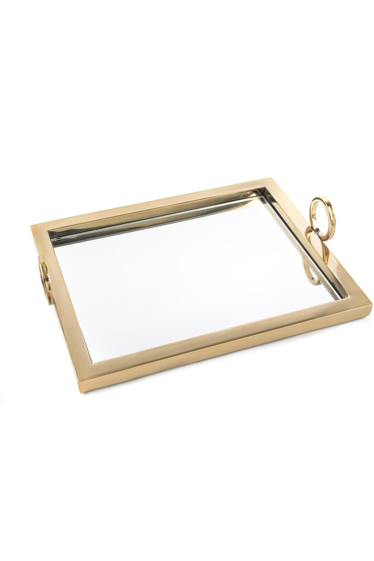 Mikasa Moor Aynalı Tepsi Yuv.Kulp Gold 36X28X2 Cm 341886