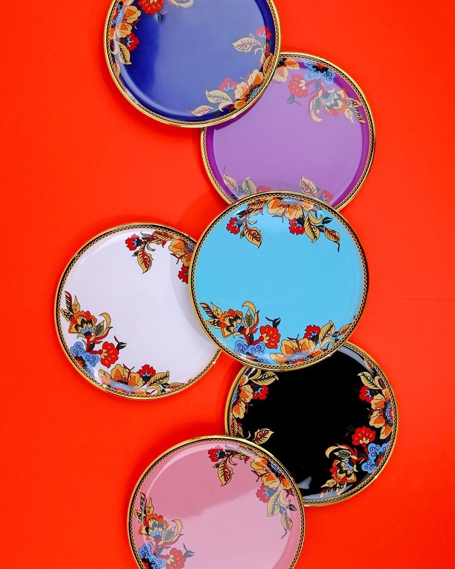 Glore Lorena Asorti Pasta Tabağı 21 Cm 6 Lı 25045