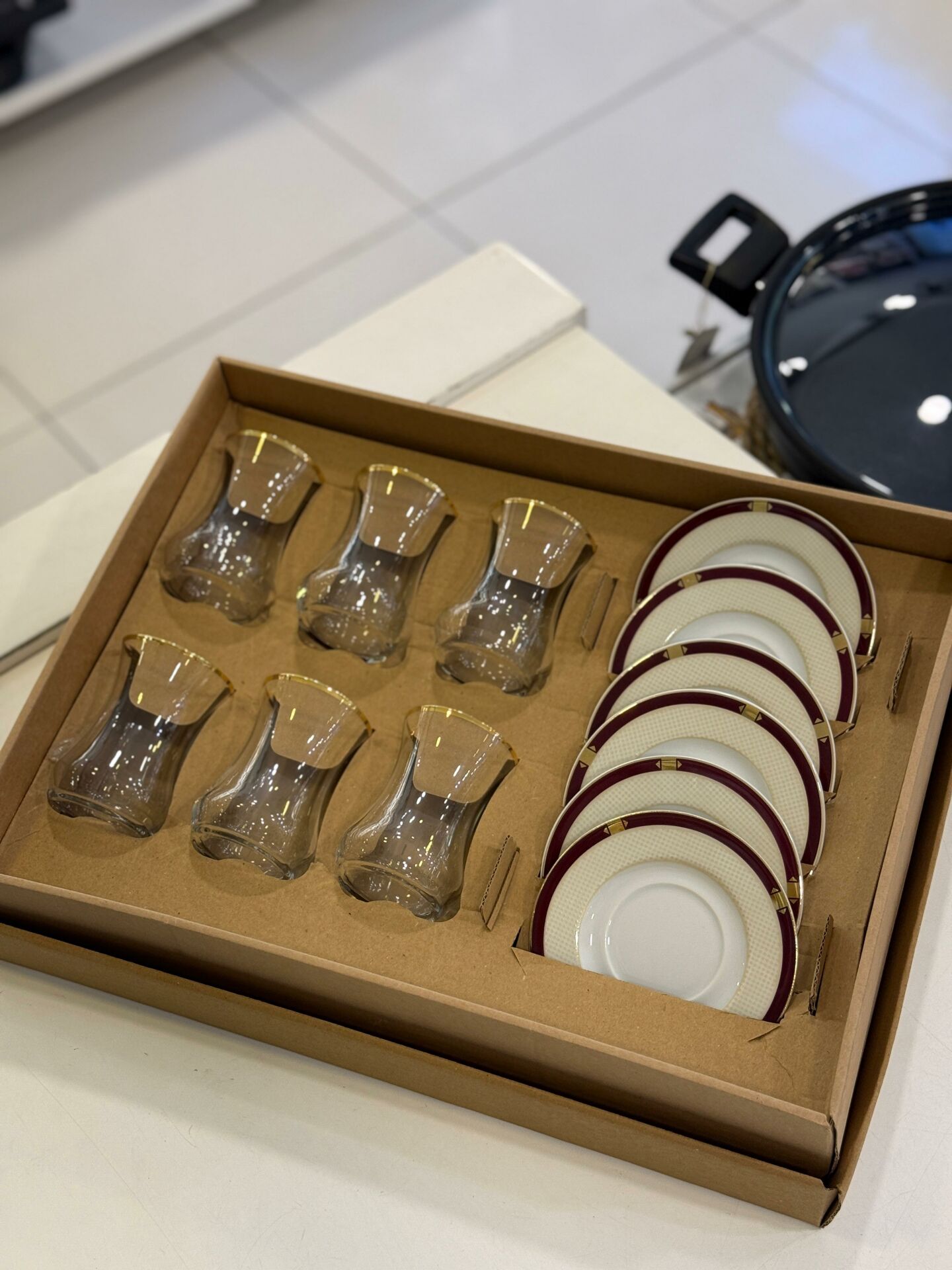 Lotus Çay Takımı Porselen Tabak 6 Lı Lt-005