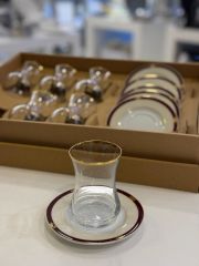 Lotus Çay Takımı Porselen Tabak 6 Lı Lt-005