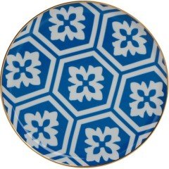 Porland 20 Cm Düz Tabak Morocco Desen2 Mavi