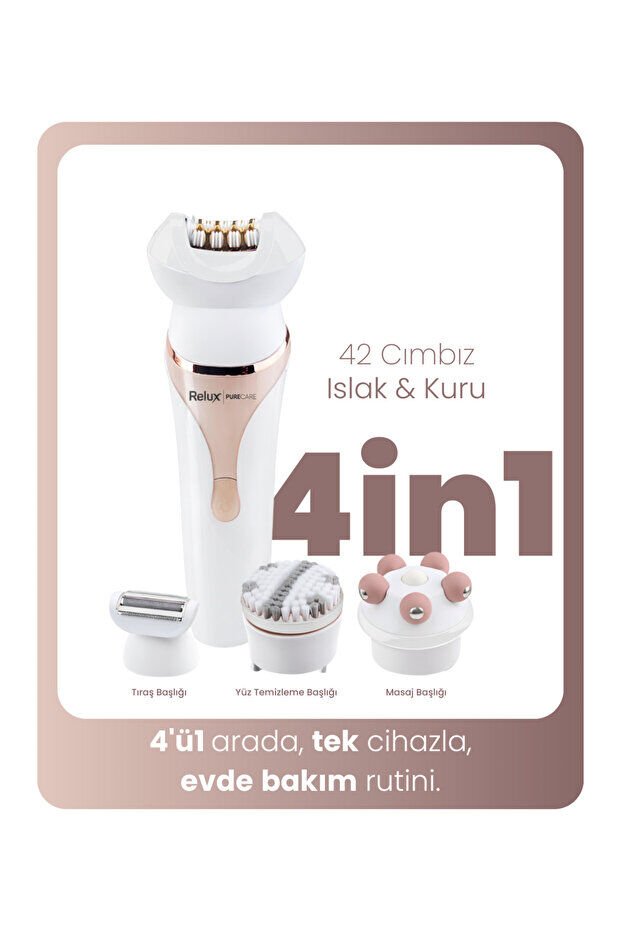 Relux Purecare Islak Kuru Epilatör REP9542