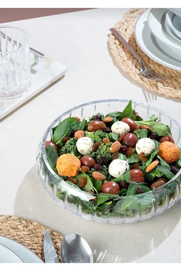 İpek Salata Kasesi Cam Rustik TRC013