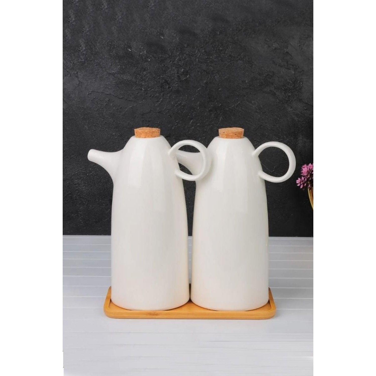 Arow Kate Porselen 2Li Yağdanlık Seti 1000 ml DC1.TR-3106