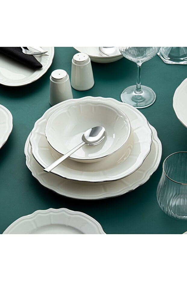 Aryıldız 30 Parça Tiffany Yemek Takımı Silver 153AR262405