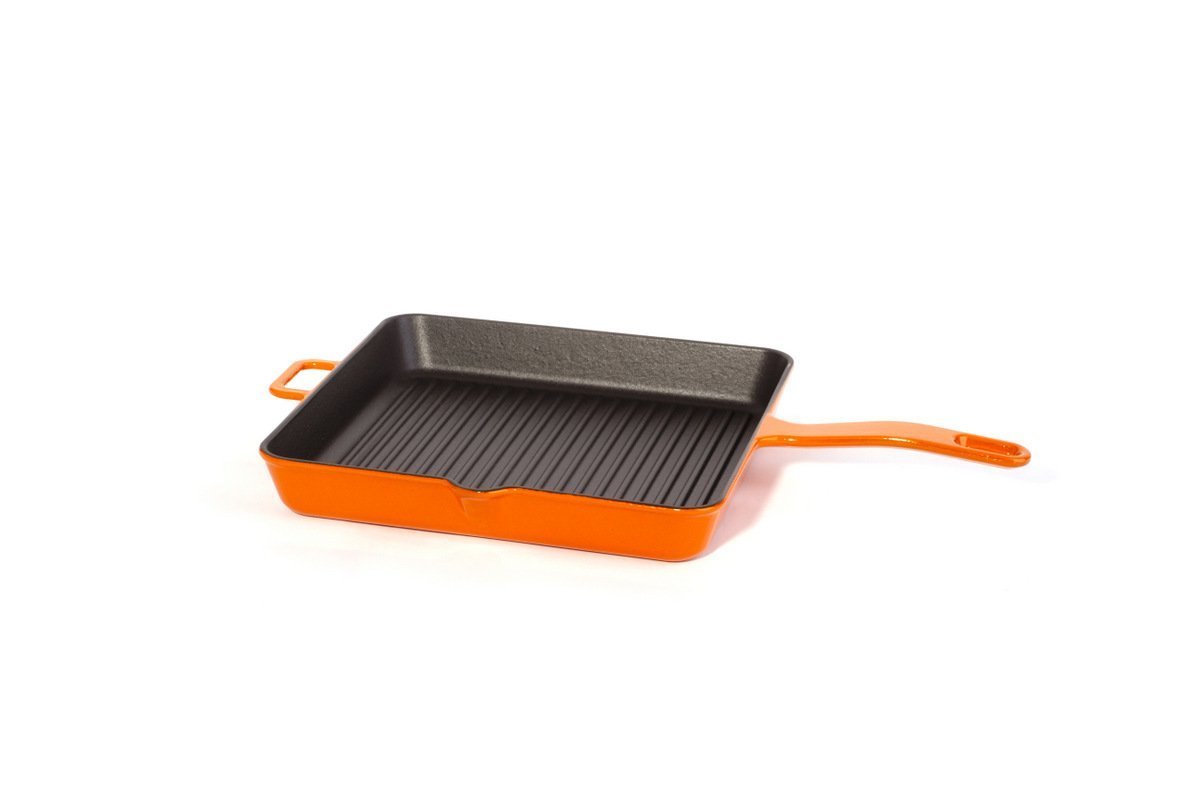 Taşev Caste 30 Cm Grill Tava Turuncu T3194