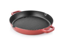 Taşev Caste 30 Cm Izgara Tava Yuvarlak Kırmızı T3211