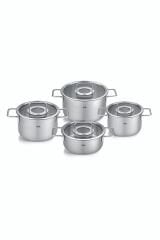 Fissler 8 Parça Pure Collection Tencere Seti Cam Kapak FS08611504000
