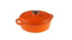 Taşev Caste 24 Cm Kısa Tencere Turuncu T1868