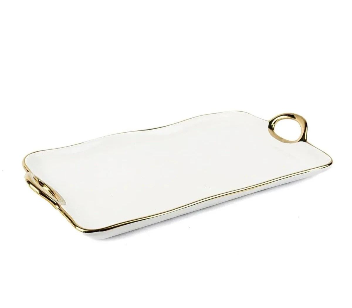 Mikasa Moor Gold Rimli Dikdörtgen Servis 34x20x4 Cm