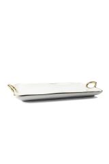 Mikasa Moor Gold Rimli Dikdörtgen Servis 34x20x4 Cm