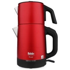Fakir River 2 in 1 Kırmızı Çelik Çay Makinesi