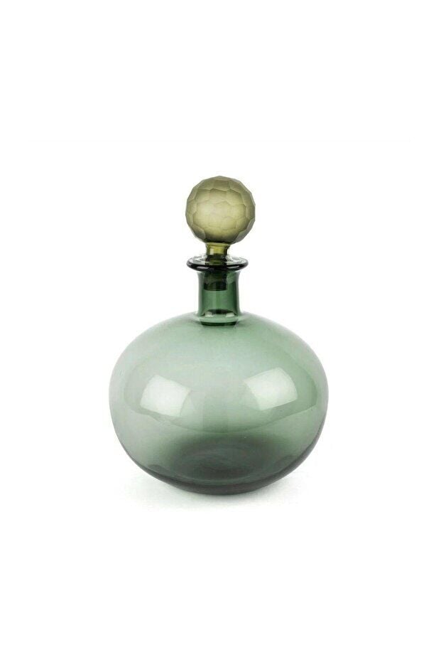 Mikasa Moor Vazo Virella Yeşil Cam Kapaklı 26X36 Cm 108523