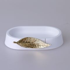 By Selim Banyo Seti Leaf Beyaz Altın