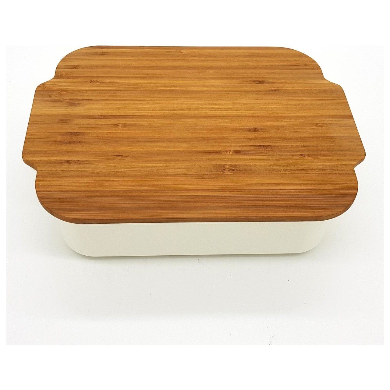 Ultraform Bambu Kapaklı Kahvaltılık Seti Kare