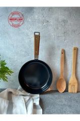 Neoflam Bien 20 Cm Siyah Alüminyum Döküm Wok Tava D-NEOBN120W