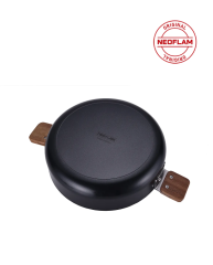 Neoflam Bien 20 Cm Siyah Alüminyum Döküm Tencere D-NEOBN220