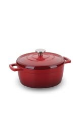 Korkmaz A2829-1 Casta Döküm Tencere 24 Cm Kırmızı