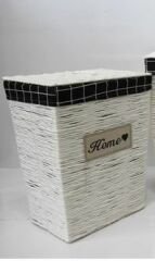 Sever Çamaşır Sepeti Büyük Beyaz 18223