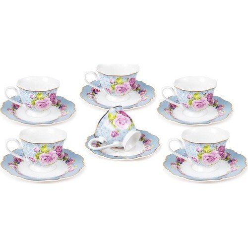 Lotus Kahve Fincan Takımı 6 Lı Çiçekli A163-12