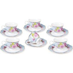 Lotus Kahve Fincan Takımı 6 Lı Çiçekli A163-12