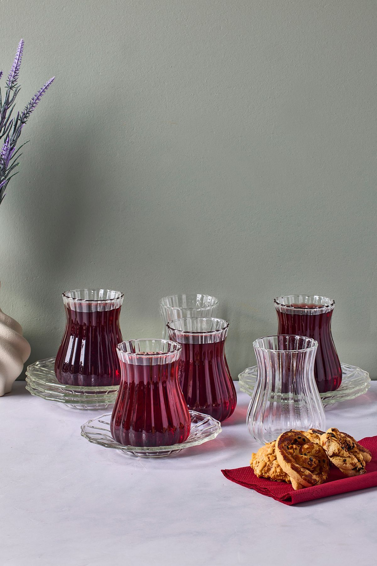 Perotti 12 Parça Çay Takımı Harmancık Sade 18035