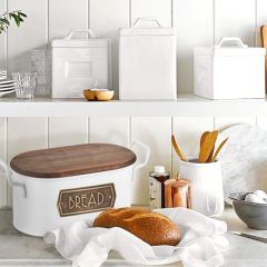 The Mia Ekmek Saklama Kabı Beyaz GLV0500