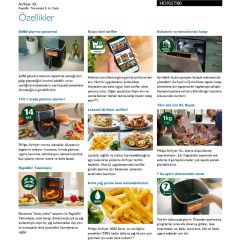 Philips Fritöz  Airfryer XL Pencereli HD9257/80