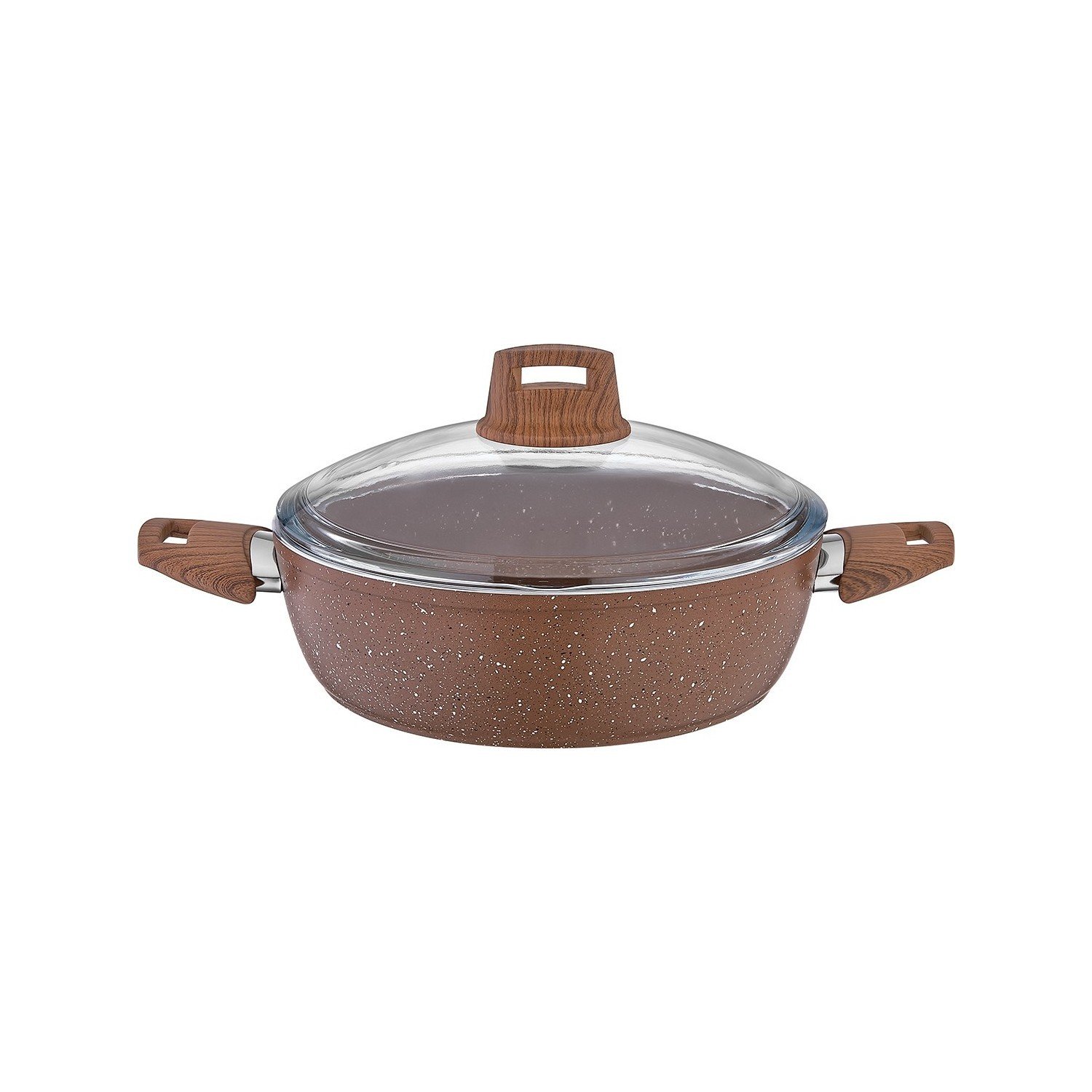 Kahramanlar 24 Cm Kısa Tencere Granit Fiesta 3085