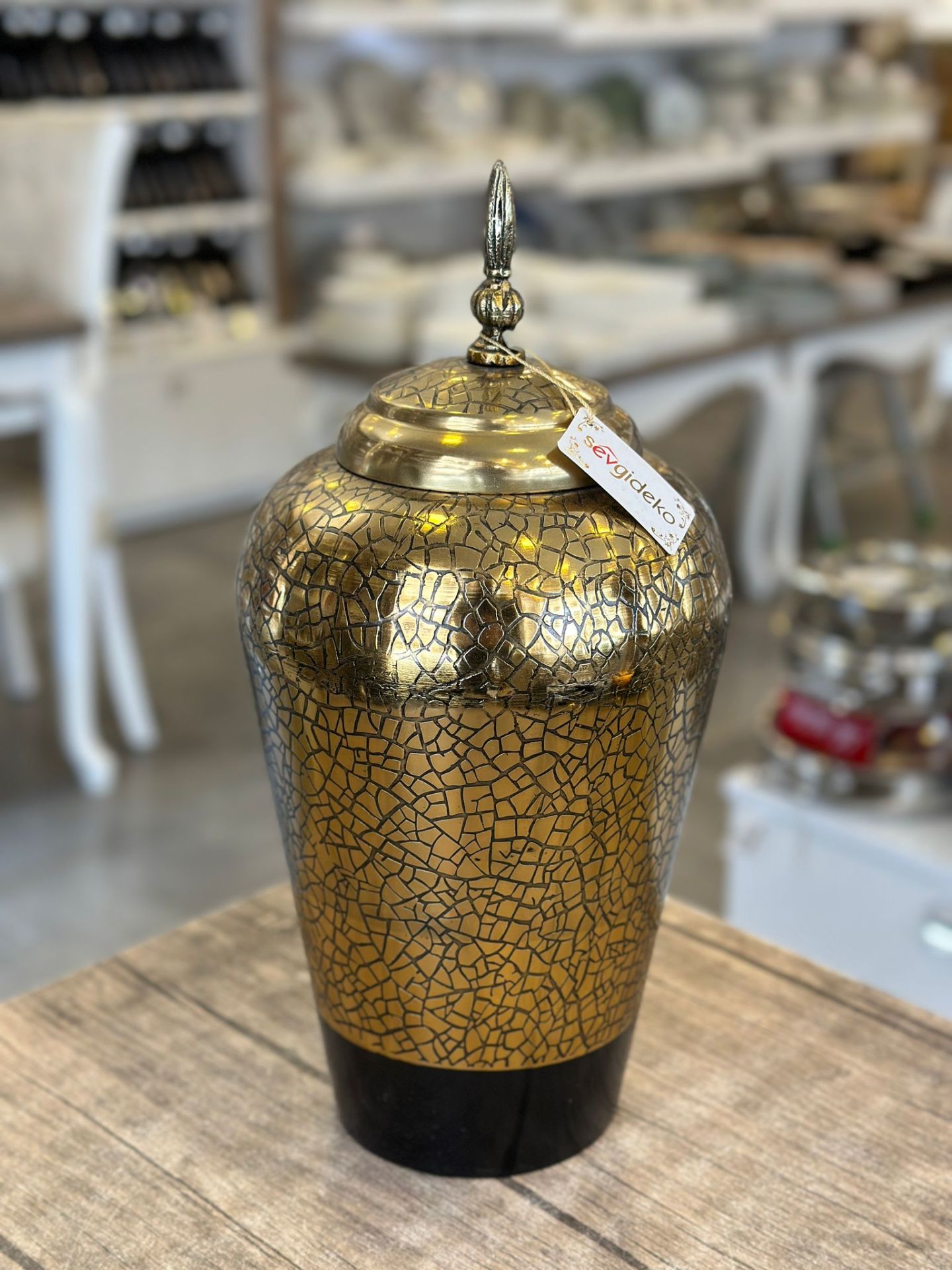 Glazze Küp Gold Siyah Küçük 0004
