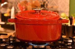 Taşev Caste Kırmızı 24 Cm Derin Tencere T1809