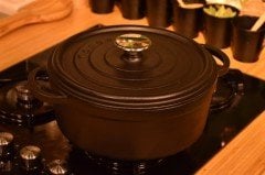 Taşev Caste Mat Siyah 24 Cm Derin Tencere T1808