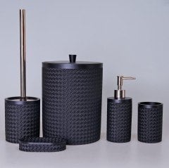 By Selim Banyo Seti Wicker Siyah