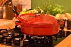 Taşev Caste Kırmızı 28 Cm Kısa Tencere T1815