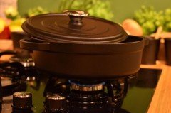 Taşev Caste Mat Siyah 24 Cm Kısa Tencere T1810